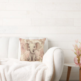 Light Pastel Floral Cushion