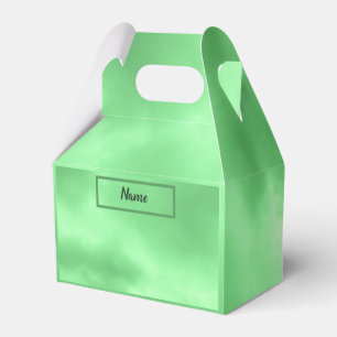 Light Pastel Green Clouds Photo Favour Box