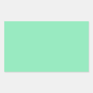 Light Pastel Mint Green Rectangle Sticker