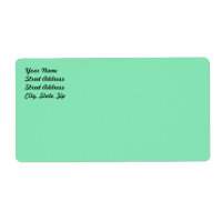 Light Pastel Mint Green Shipping Label
