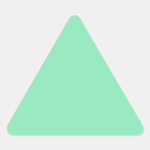 Light Pastel Mint Green Triangle Sticker