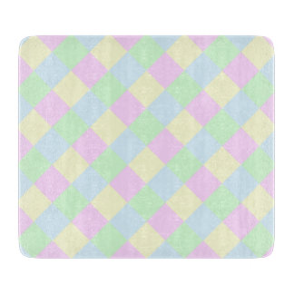 Light Pastel Modern Pattern Glass Cutting Board