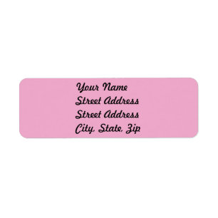 Light Pastel Pink Return Address Sticker