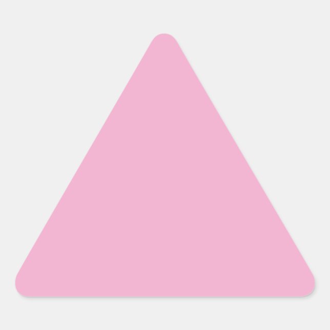 Light Pastel Pink Triangle Sticker (Front)