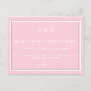 Light Pastel Pink Wedding Invitation Set