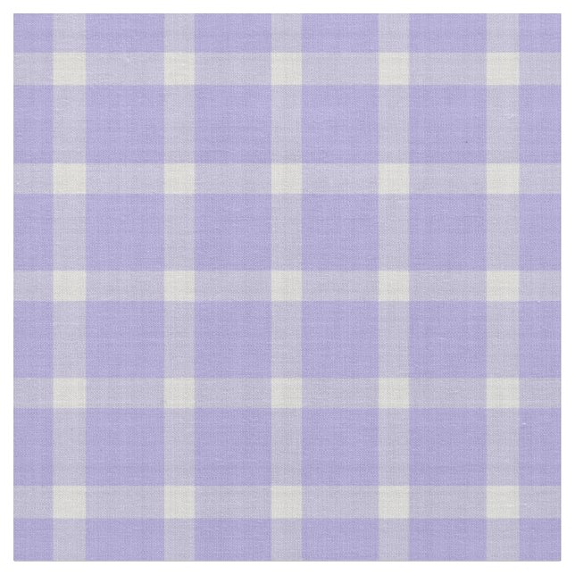 Light Pastel Purple Gingham Checks Fabric (Close Up)