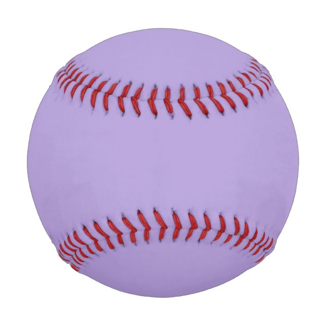 Light Pastel Purple Solid Colour Baseball (Front)