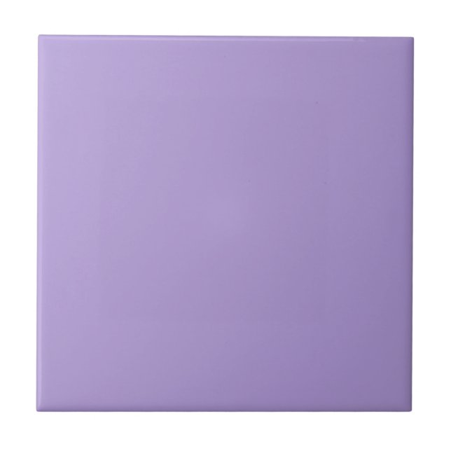 Light Pastel Purple Solid Colour Ceramic Tile (Front)