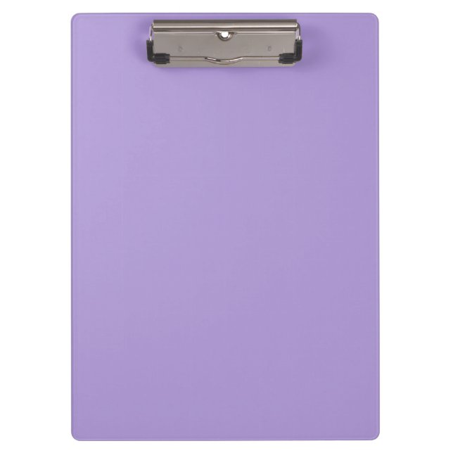 Light Pastel Purple Solid Colour Clipboard (Front)