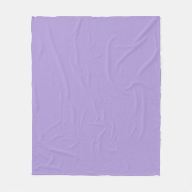 Light Pastel Purple Solid Colour Fleece Blanket (Front)