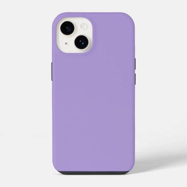 Light Pastel Purple Solid Colour iPhone Case (Back)