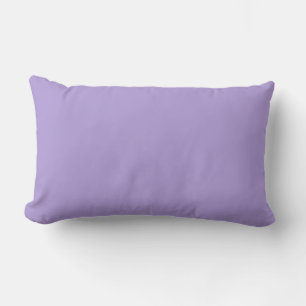 Light Pastel Purple Solid Colour Lumbar Cushion