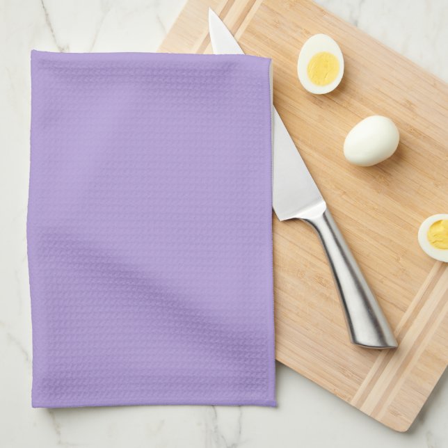 Light Pastel Purple Solid Colour Tea Towel (Quarter Fold)