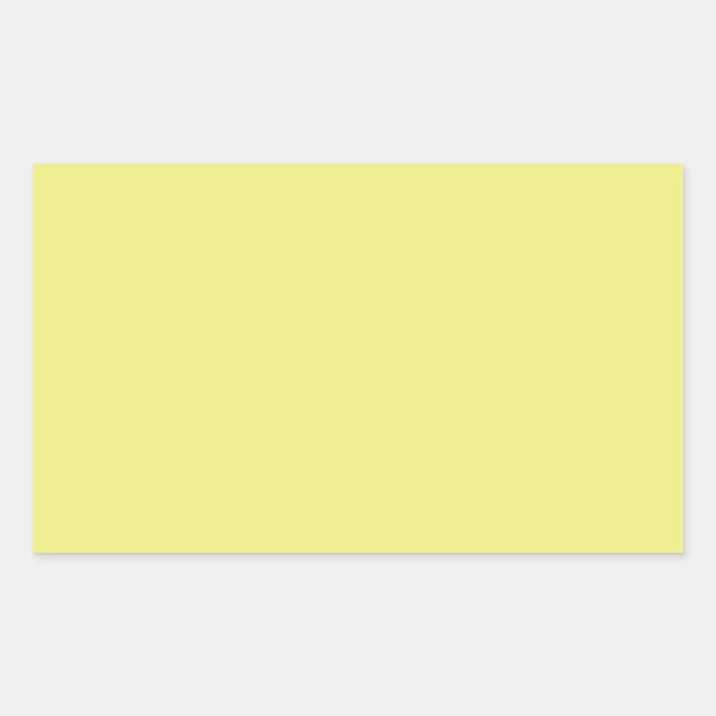 Light Pastel Yellow Rectangle Sticker (Front)