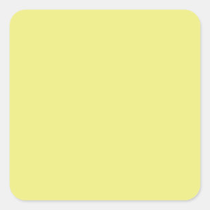 Light Pastel Yellow Square Sticker