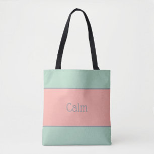 Light Pastels, Soft Peach and Jungle Mist Tote Bag