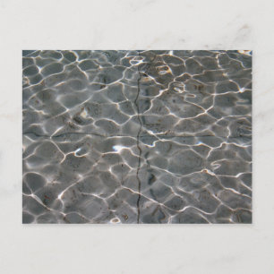 Light patterns on water postcard