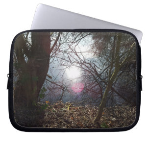 Light Peeks Through the Trees and Says "Hello" Laptop Sleeve