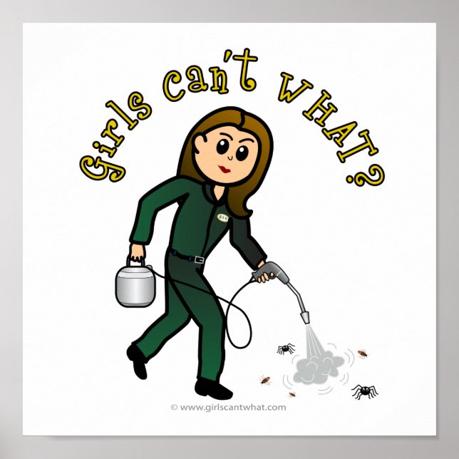 Light Pest Control Girl Poster (Front)