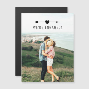 Light Photo Engagement Announcement Magnet