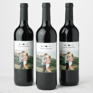 Light Photo | Engagement Announcement | Wine Label