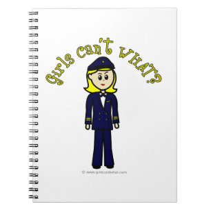 Light Pilot Girl Notebook