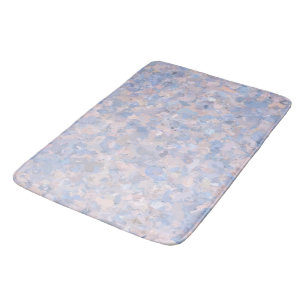Light Pink and Blue Bath Mat
