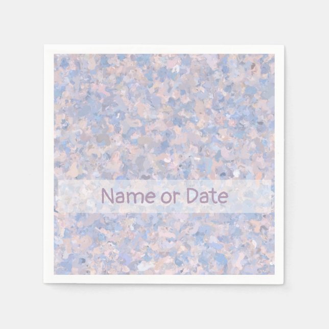 Light Pink and Blue Napkin (Front)