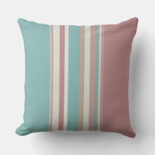 Light Pink and Blue Stripes Cushion