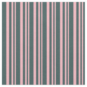 Light Pink and Dark Slate Grey Coloured Lines Fabric