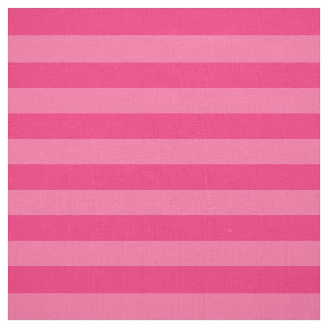 Light Pink and Hot Pink Stripes  Fabric (Swatch)