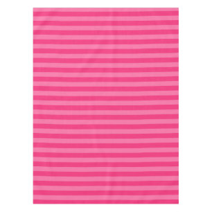 Light Pink and Hot Pink Stripes  Tablecloth