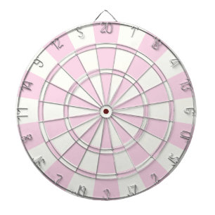 Light Pink And White Dartboard