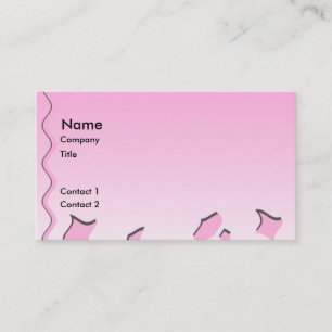 Light Pink and White Wavy Pattern. Business Card