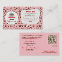 Light Pink Bakery Logo Thank You Business Custom