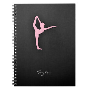 Light Pink Ballet Dancer Notebook