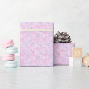 Light Pink & Blue Abstract Wrapping Paper