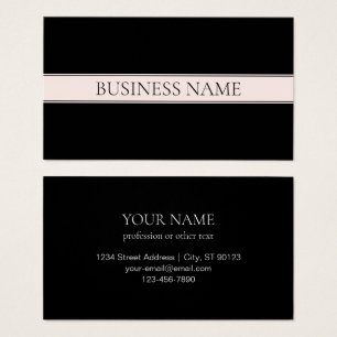 Light Pink Blush Stripe & Elegant Editable Text