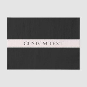 Light Pink Blush Stripe & Elegant Editable Text Tissue Paper