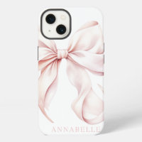 Light Pink Bow iPhone / iPad case