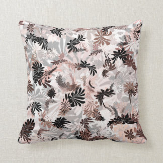 Light pink, brown black cushion
