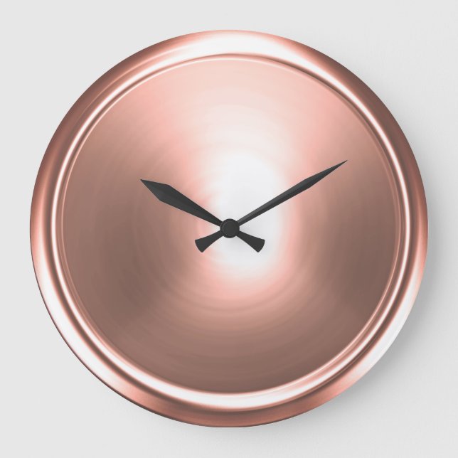 Light Pink Button Large Clock (Front)