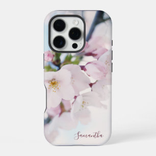 Light Pink Cherry Blossoms Floral Custom iPhone Case
