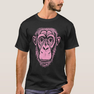 Light Pink Chimpanzee Ape Not Monkey Cute Chimp T-Shirt