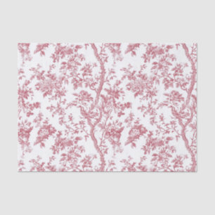 Light Pink Chinoiserie Vine Toile Garden Party Tis Tissue Paper