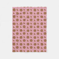 Light pink chocolate chip cookies bites