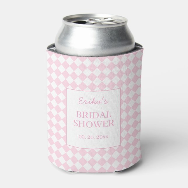 Light pink Classic design Bridal Shower Cooler (Can Front)