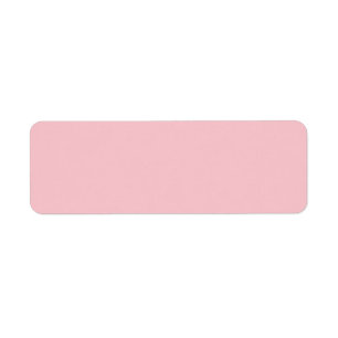 Light Pink Colour Return Address Label