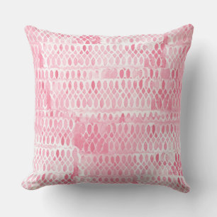 Light Pink Contemporary Lace Pattern Cushion