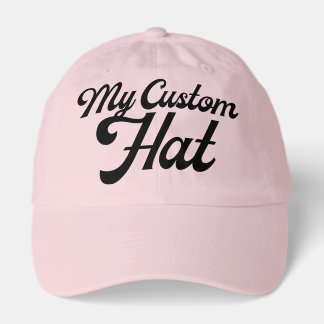 LIGHT PINK Custom Baseball Cap Blank (Dad Cap)